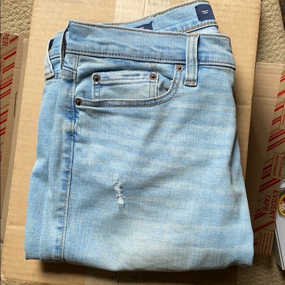 hollister stacked skinny jeans